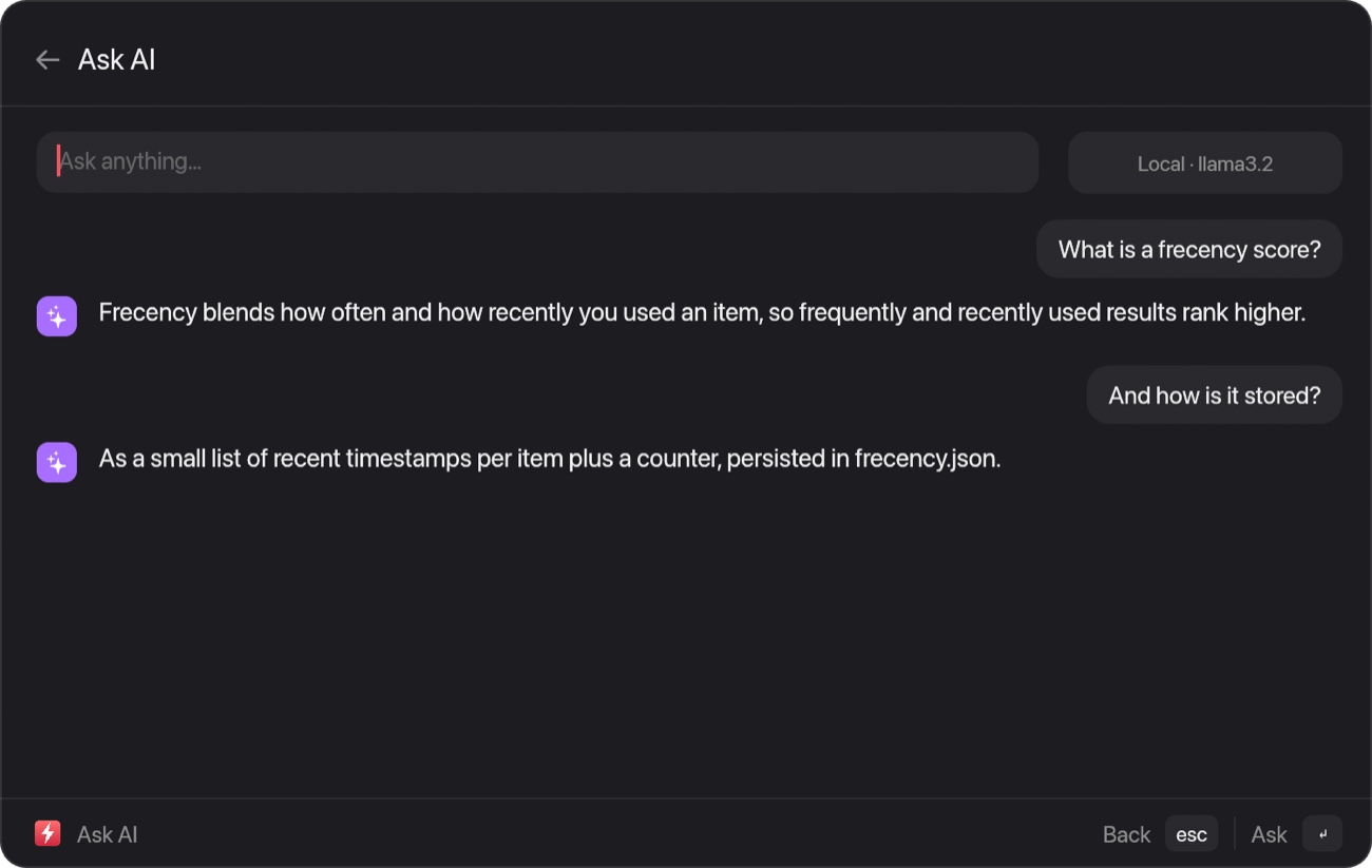 Real Ferrocast screenshot: Ask AI