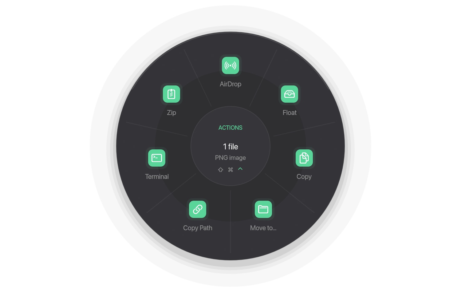 Ferrocast actions wheel for a file