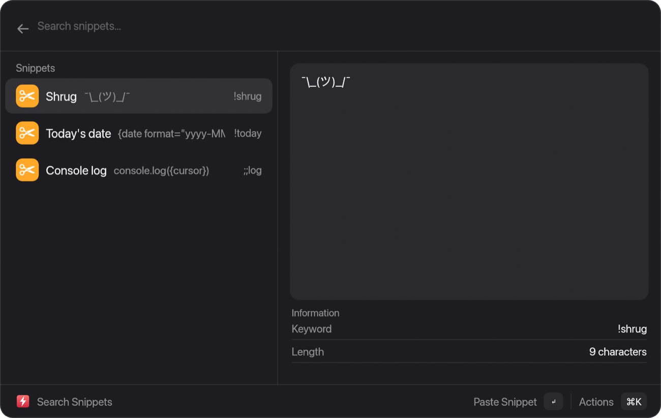 Real Ferrocast screenshot: Snippets
